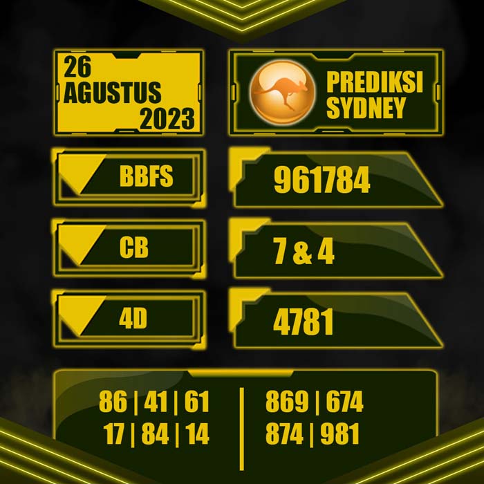 PREDIKSI TOTO SYDNEY