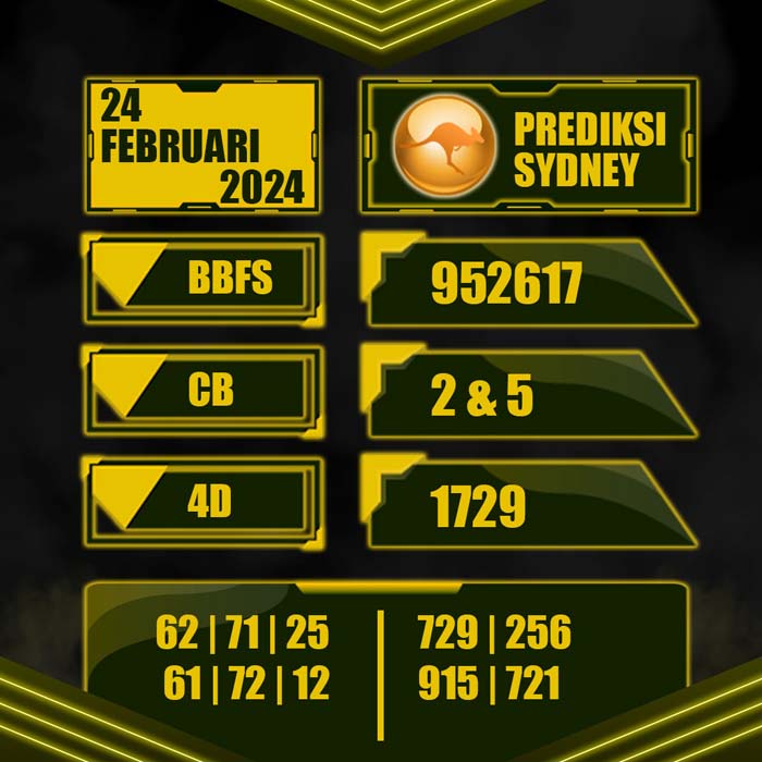 PREDIKSI TOTO SYDNEY