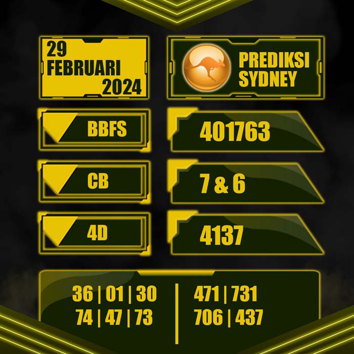 PREDIKSI TOTO SYDNEY