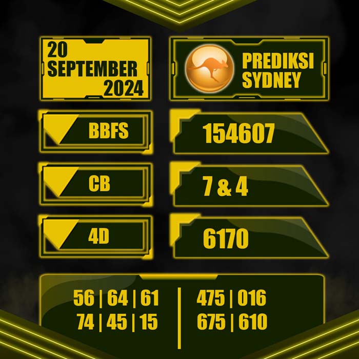 PREDIKSI TOTO SYDNEY