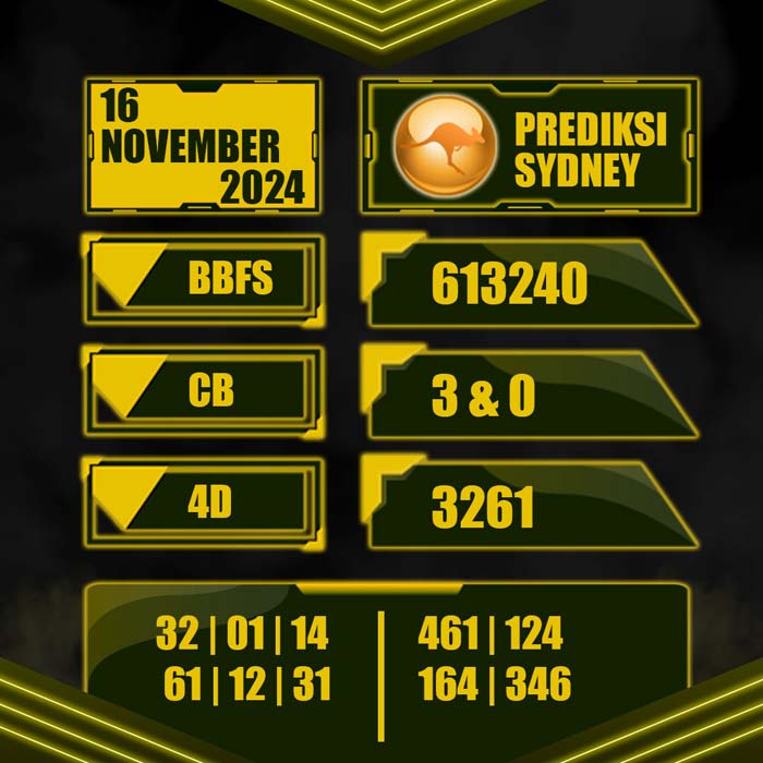 PREDIKSI TOTO SYDNEY