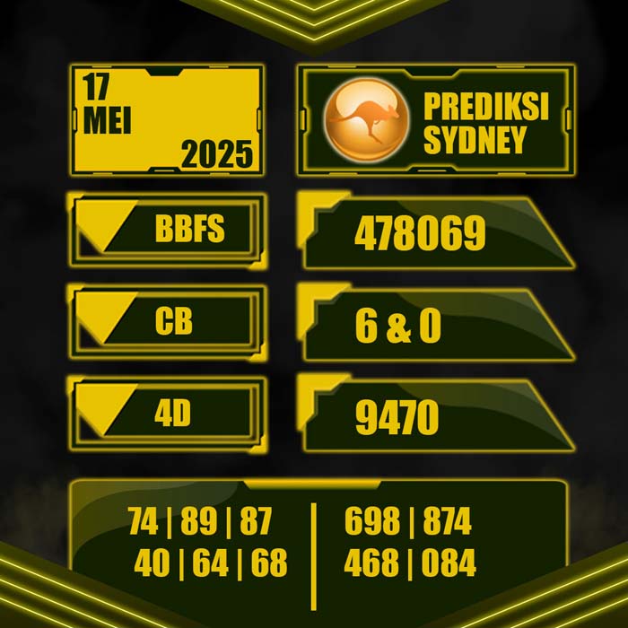 PREDIKSI TOTO SYDNEY