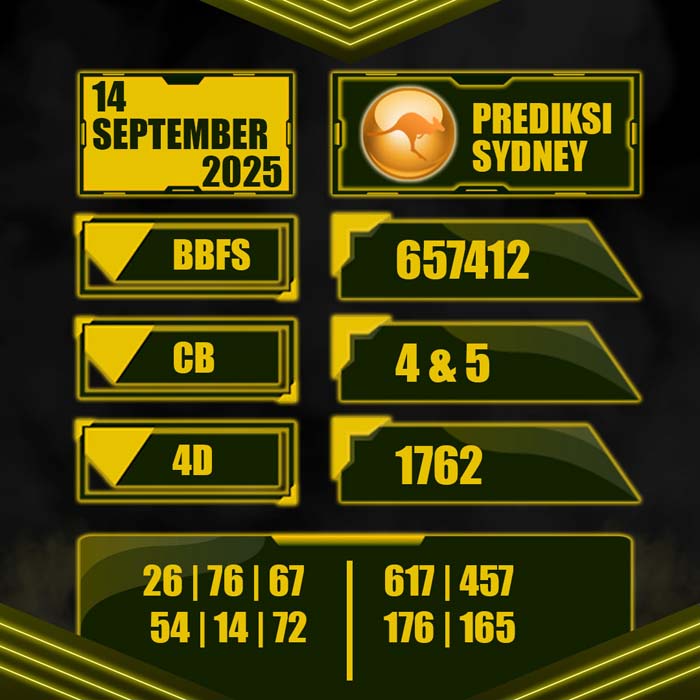 PREDIKSI TOTO SYDNEY