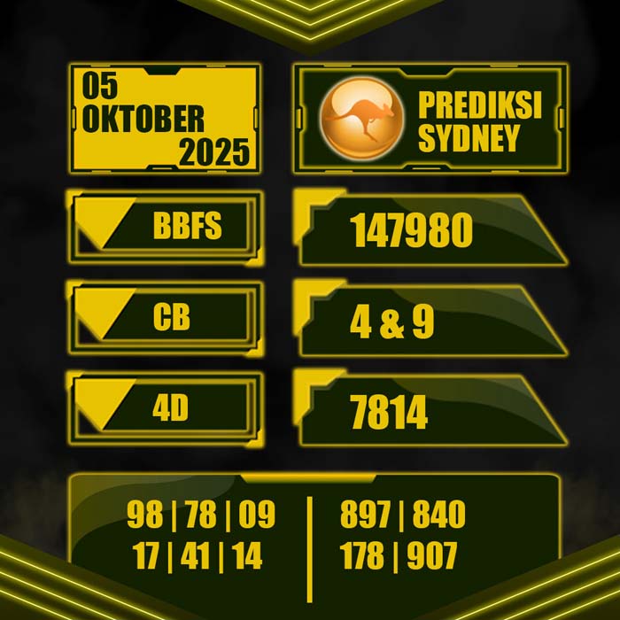PREDIKSI TOTO SYDNEY