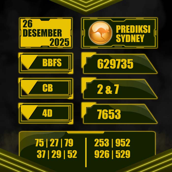 PREDIKSI TOTO SYDNEY