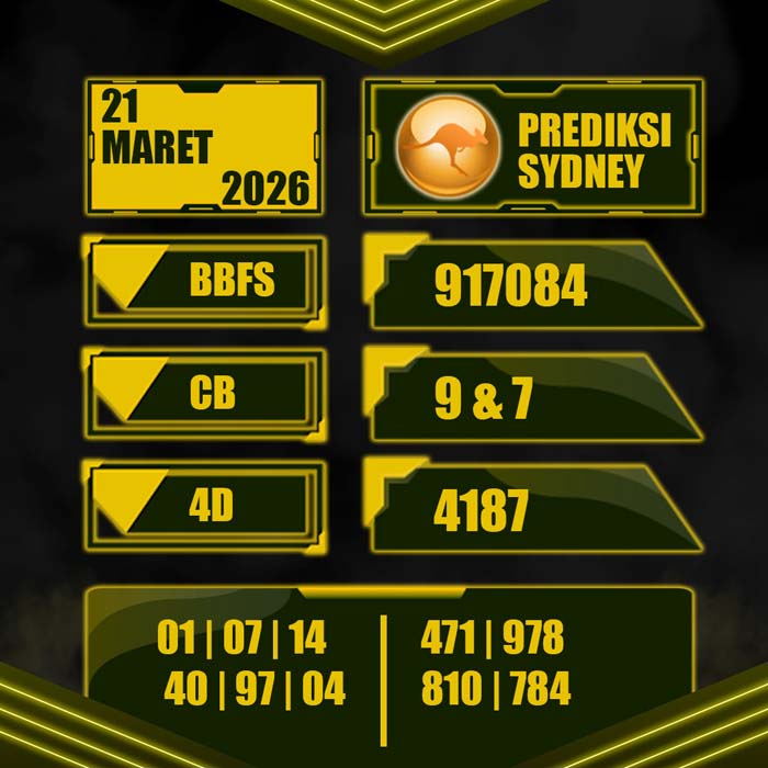 PREDIKSI TOTO SYDNEY