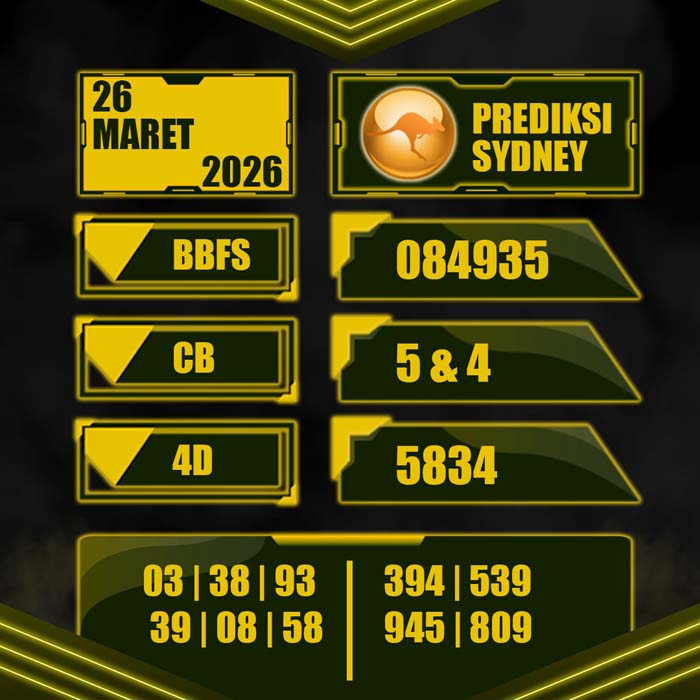 PREDIKSI TOTO SYDNEY